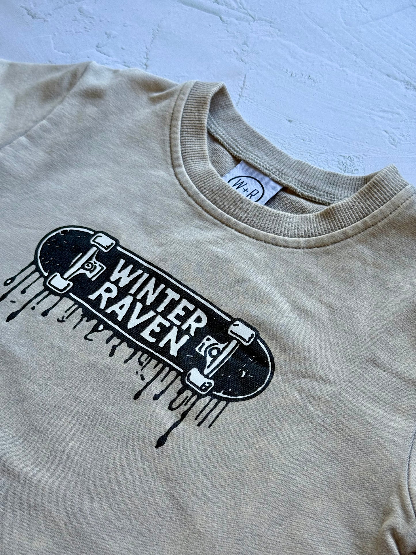 Dripped Deck Kids T-Shirt - Vintage Stone