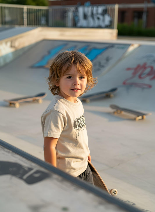 Dripped Deck Kids T-Shirt - Vintage Stone