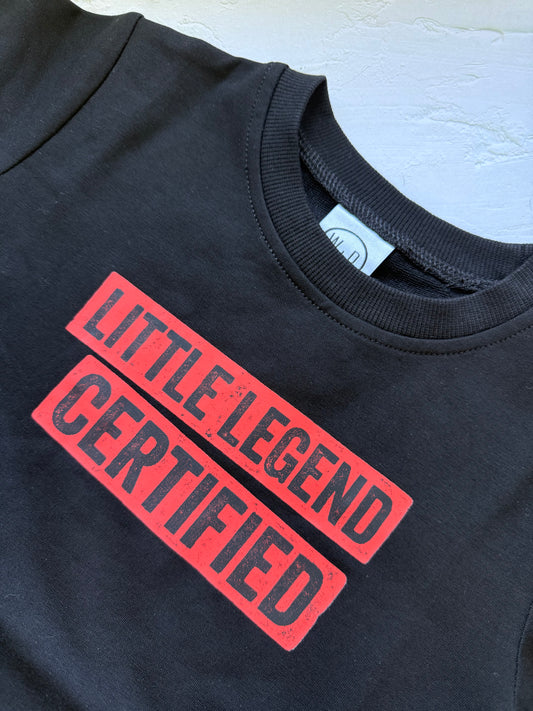 Certified Little Legend Kids T-Shirt - Black