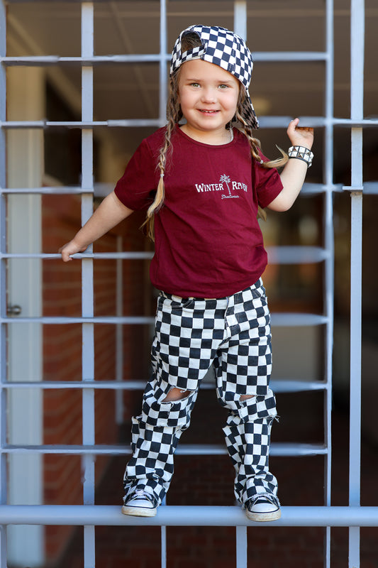Branded Palm Tee - Kids - Winter + Raven