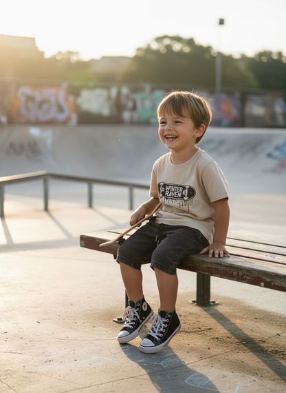 Dripped Deck Kids T-Shirt - Vintage Stone