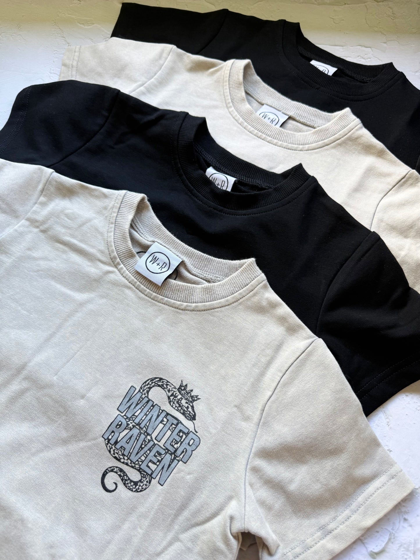 Crowned Coil Kids T-Shirt - Vintage Stone