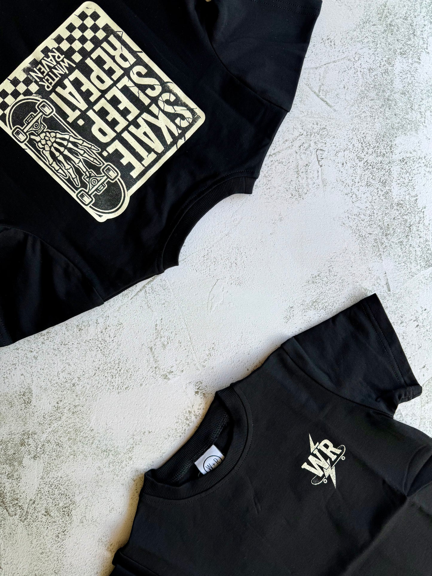 Skate. Sleep. Repeat Kids T-Shirt - Black