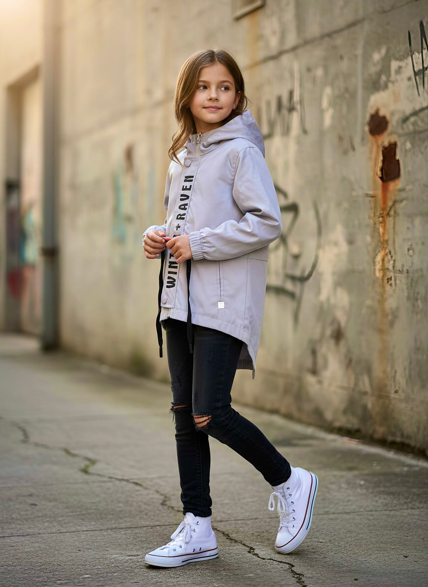 Anorak Kids Jacket - Stone Fade