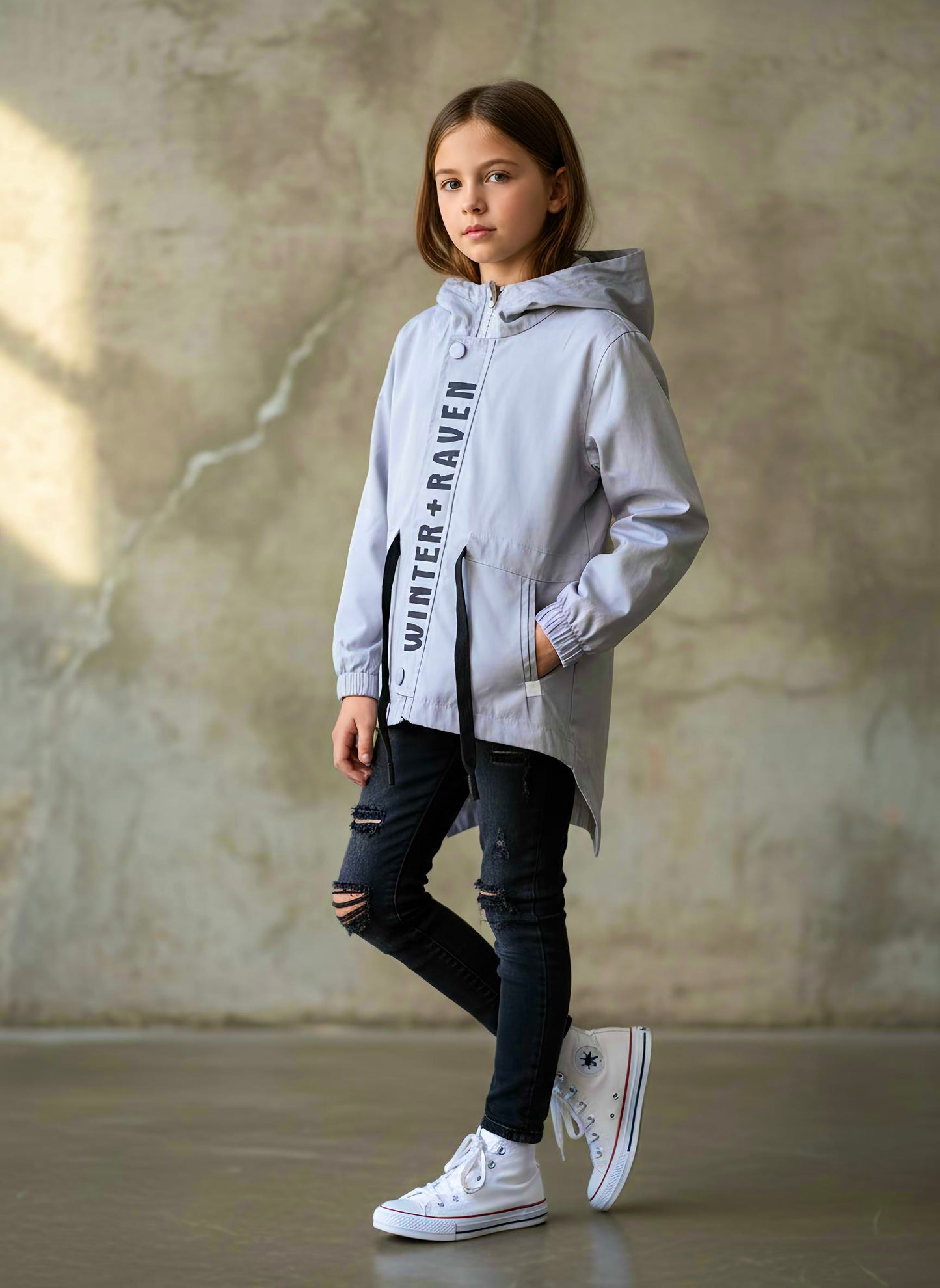 Anorak Kids Jacket - Stone Fade